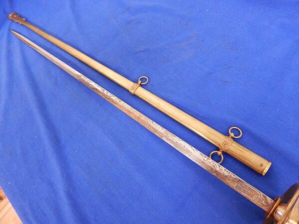 US Post Civil War Generals Sword Fancy RARE - Image 9