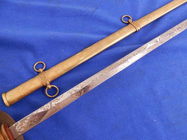 US Post Civil War Generals Sword Fancy RARE - Image 13