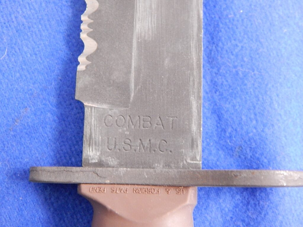 USMC OKC 3S Combat Knife W/S J & J Military Antiques Guns