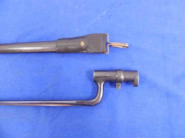 US 45/70 Trapdoor Rifle Socket Bayonet in Prarie Scabbard - Image 7