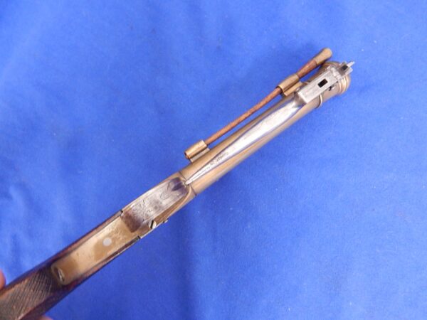 European Blunderbuss Flintlock Pistol with Snap Bayonet - Image 6