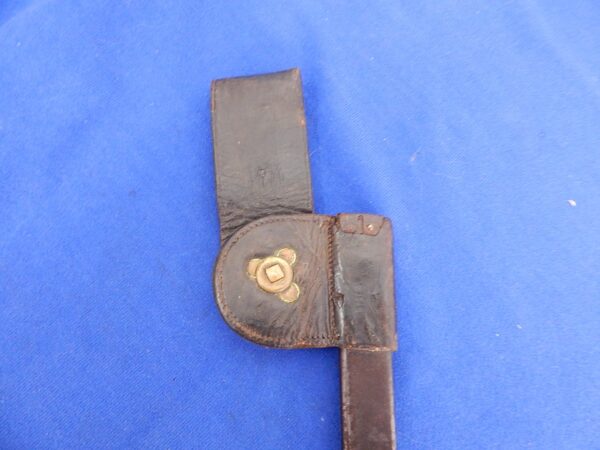 US 45/70 Trapdoor Rifle Socket Bayonet Long Loop Scabbard - Image 4