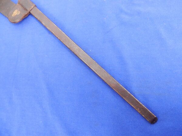 US 45/70 Trapdoor Rifle Socket Bayonet Long Loop Scabbard - Image 5