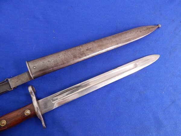 Krag Rifle Bayonet Dated 1902 New Jersey Marked - Image 2