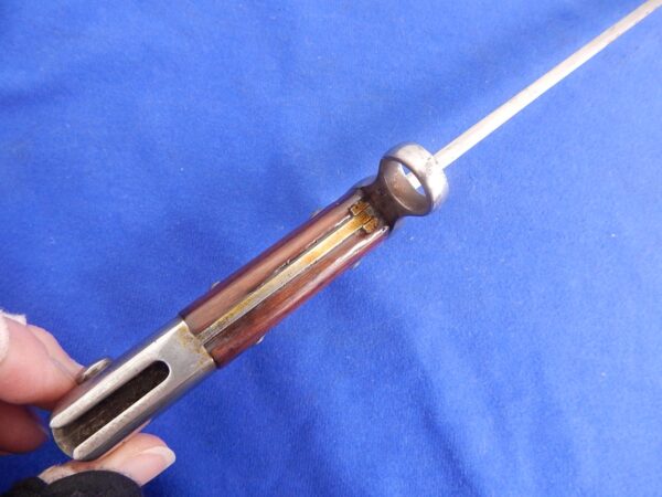 Krag Rifle Bayonet Dated 1902 New Jersey Marked - Image 3