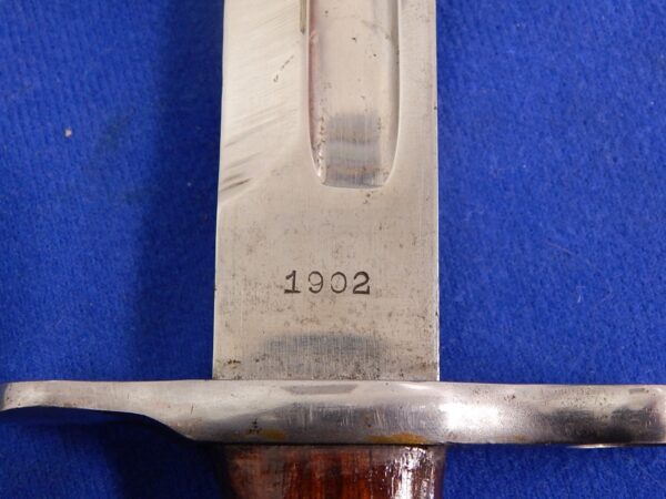 Krag Rifle Bayonet Dated 1902 New Jersey Marked - Image 7