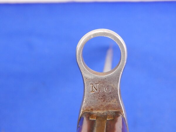 Krag Rifle Bayonet Dated 1902 New Jersey Marked - Image 9
