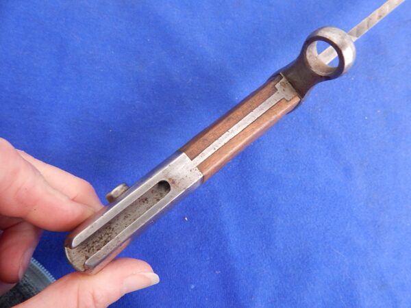 Swiss M-1906 Sawback Bayonet W/S & Frog - Image 3