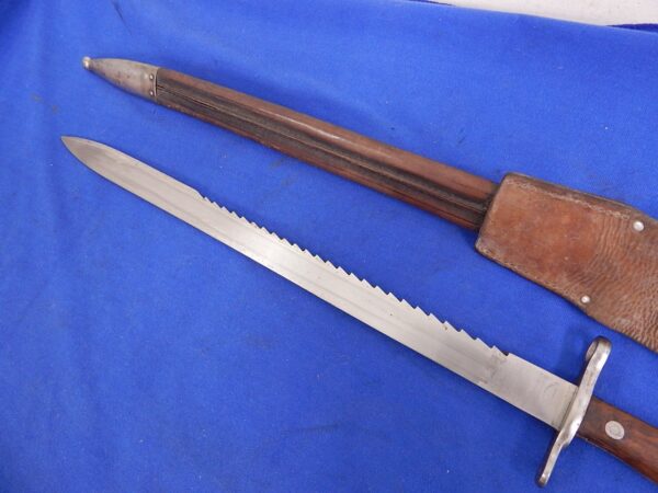Swiss M-1906 Sawback Bayonet W/S & Frog - Image 6