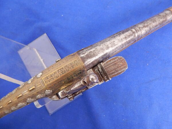 Albanian Rat Tail Miquelet Pistol - Image 4