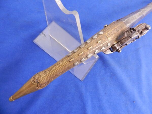 Albanian Rat Tail Miquelet Pistol - Image 6