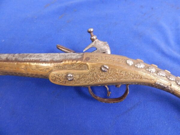 Albanian Rat Tail Miquelet Pistol - Image 10