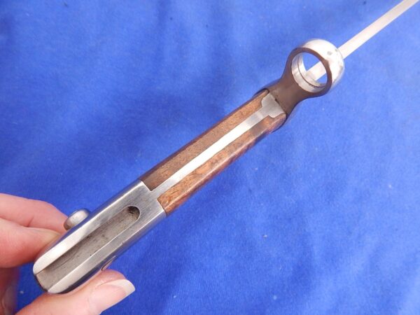 Swiss M-1889 Schmidt Rubin Rifle Bayonet W/S & Frog - Image 3