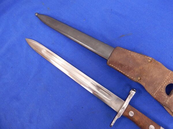 Swiss M-1889 Schmidt Rubin Rifle Bayonet W/S & Frog - Image 6