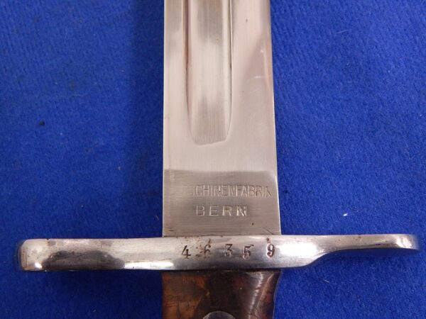 Swiss M-1889 Schmidt Rubin Rifle Bayonet W/S & Frog - Image 8