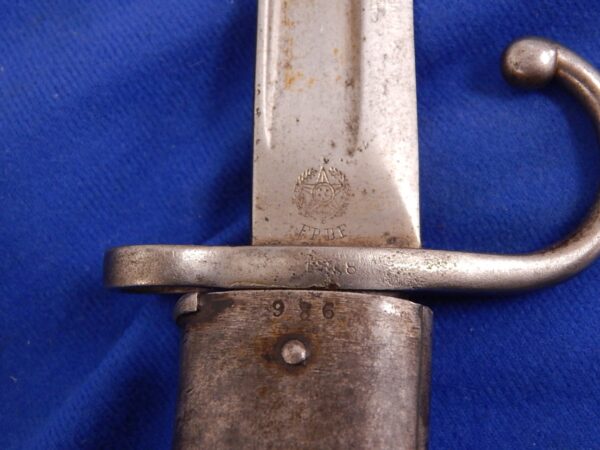 Brazilian M-1904 Mauser Vergueiro Yataghan Rifle Bayonet - Image 7