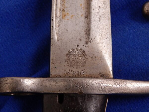 Brazilian M-1904 Mauser Vergueiro Yataghan Rifle Bayonet - Image 8