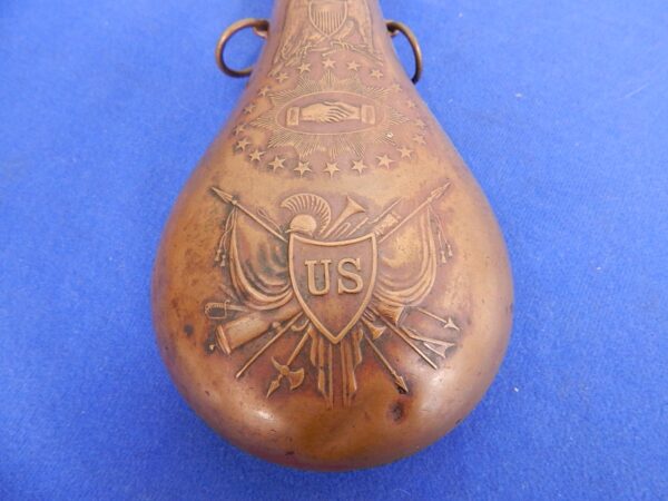 Batty 1856 Dated Peace Powder Flask - Image 2