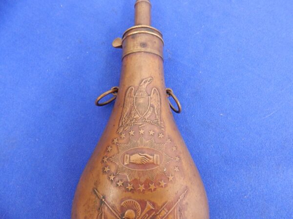 Batty 1856 Dated Peace Powder Flask - Image 3