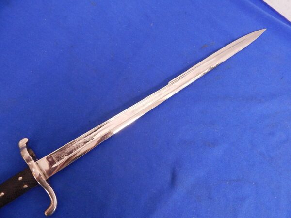 German M-1871 Jager Rifle Engraved Dress Bayonet - Image 2