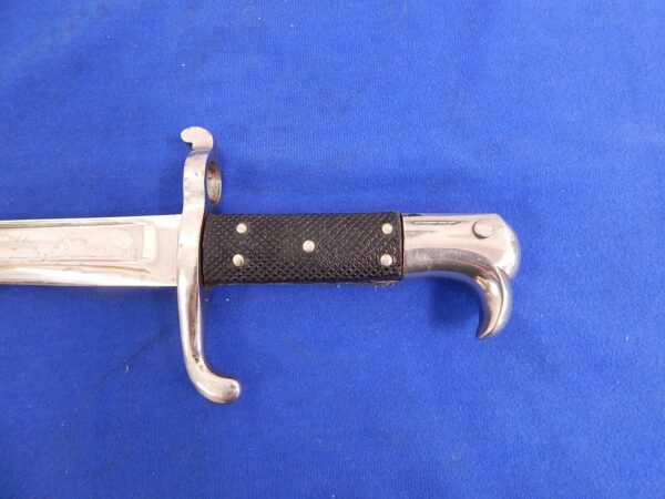 German M-1871 Jager Rifle Engraved Dress Bayonet - Image 5