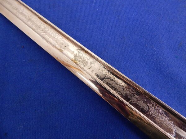 German M-1871 Jager Rifle Engraved Dress Bayonet - Image 9