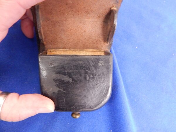 US Navy Yard Boston Early War Cap Box - Image 4