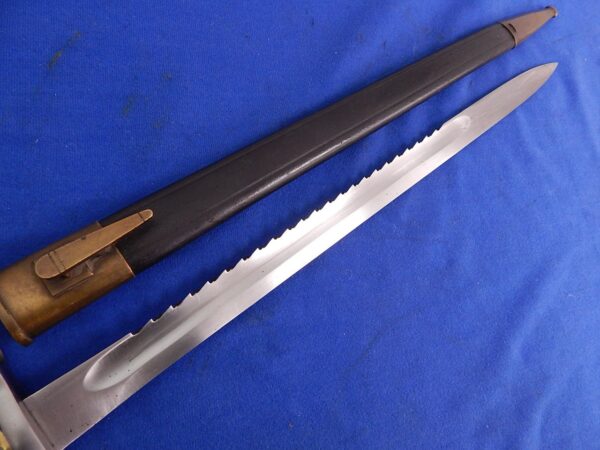 South African M-1896 Transval Mauser Sawback Bayonet W/S - Image 3