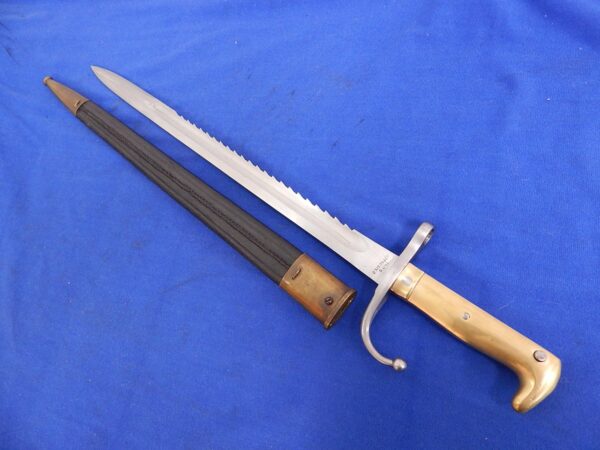 South African M-1896 Transval Mauser Sawback Bayonet W/S - Image 10