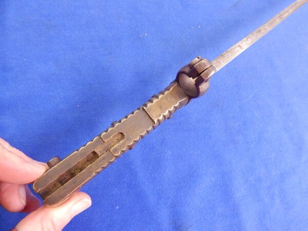 Bavarian M-1869 Werder Rifle Bayonet with 2 Step Cut - Image 3
