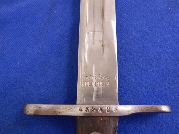 Swiss M-1889/11 Schmidt Rubin Rifle Bayonet W/S - Image 9