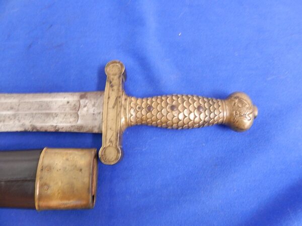 Ames 1843 Dated Short Artillery Sword W/S - Image 5