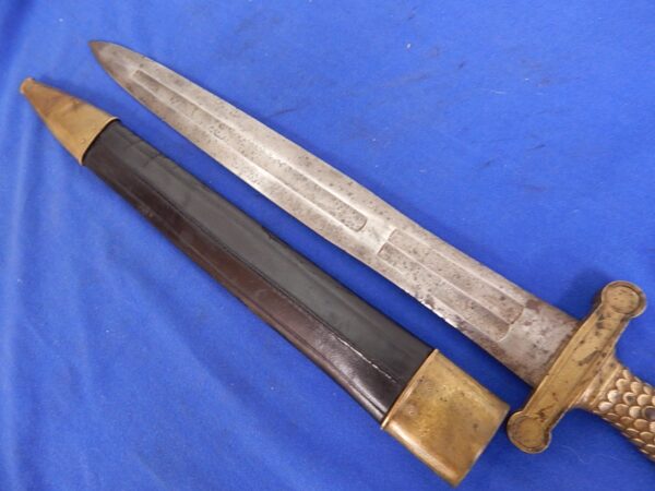 Ames 1843 Dated Short Artillery Sword W/S - Image 6