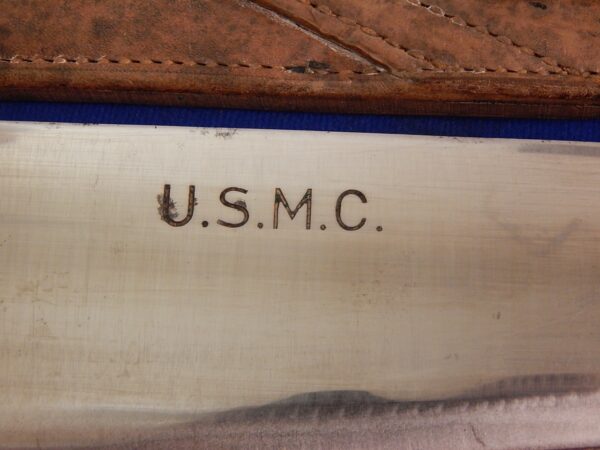 USMC WWII Medical Corpsman Bolo Knife W/S - Image 8