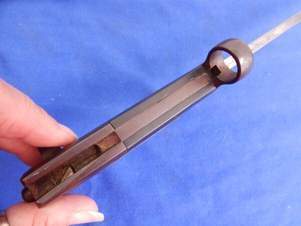 Italian M-1870 Vetterli Rifle Bayonet W/S & Frog - Image 4