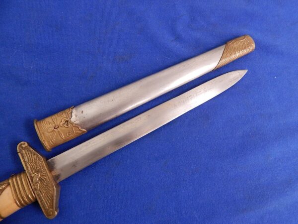 Chinese WWII Era Air Force Dagger W/S - Image 4