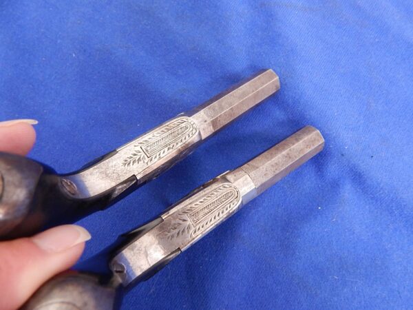 Cased Pair of Belgium Manufactured Persussion Single Shot Pistols - Image 5