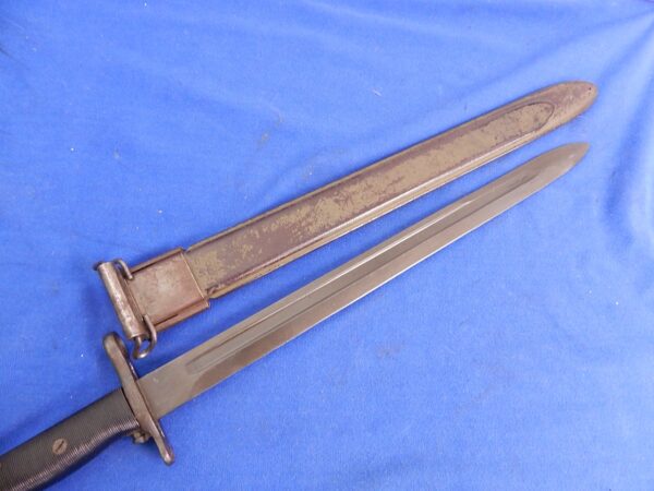 US M-1942 16" Garand Rifle Bayonet W/S OL 1942 - Image 2