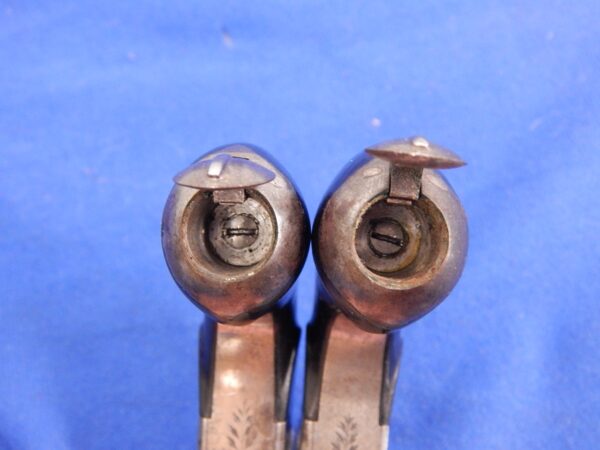 Cased Pair of Belgium Manufactured Persussion Single Shot Pistols - Image 17