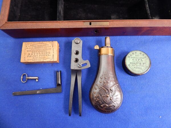 Colt M-1862 Police Revolver Factory Casee & Accessories - Image 6